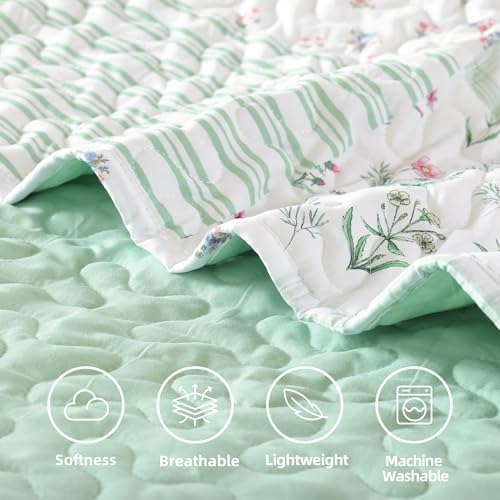 YIKUSH Queen Size Floral Quilt Set 3 Pieces 1