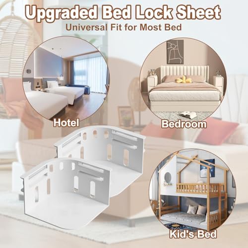 Grngven Bed Sheet Holder 4Pack - Secure Fit Durable Elastic Straps