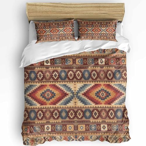 Boanket 3-Piece Southwest Bedding Set with Zipper Closure