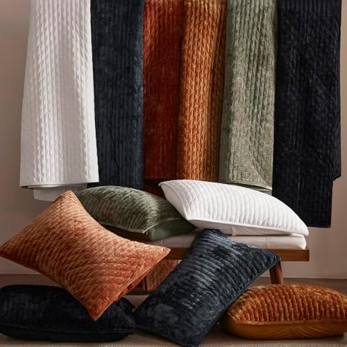 LEAONME Velvet Quilt Set California King 118x106