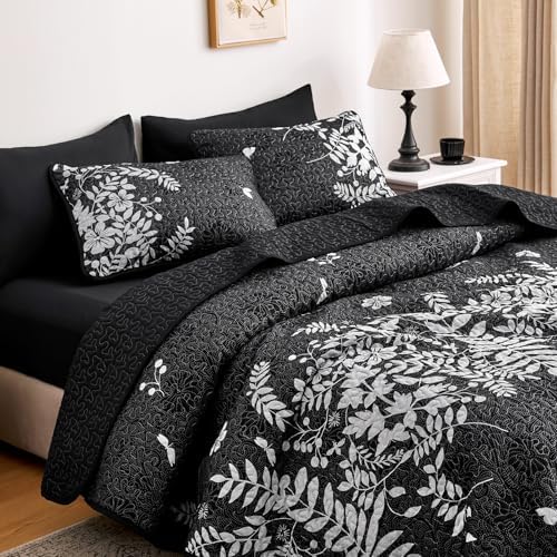Wake In Cloud Floral Quilt Set 3-Piece QueenFull