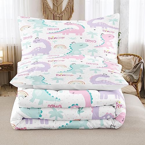 NINENINE Dinosaur Comforter Set for Kids Twin Bedding