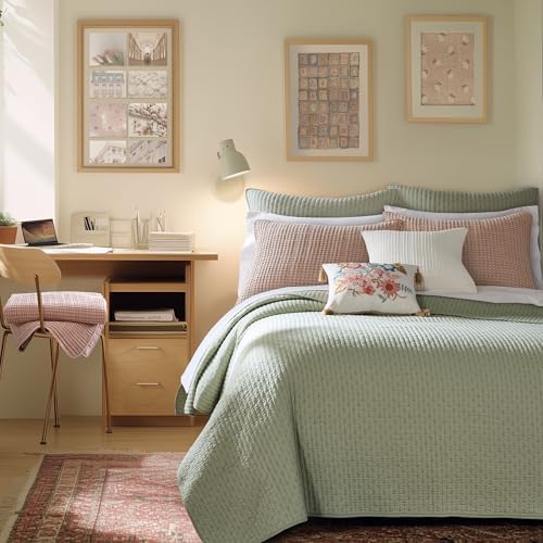Levtex Home Cross Stitch Quilt Set - KingCal King 1
