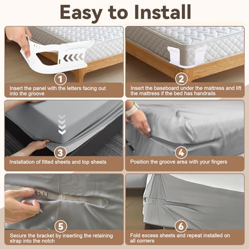 Shruy 4PCS Sheet Holders for Firm Tight Fit