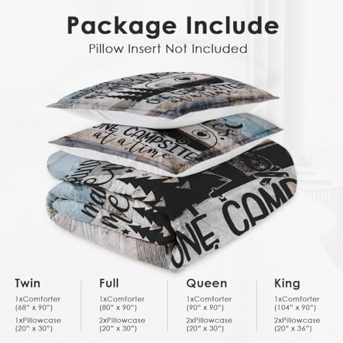 WeCozy Queen Comforter Set with 2 Pillowcases