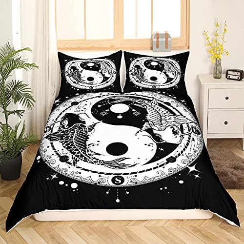 Feelyou Yin Yang Duvet Cover Set 3Pcs Zipper