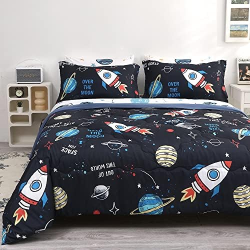 Wajade Kids Space 3D Bed in a Bag Queen 7 Piece Set