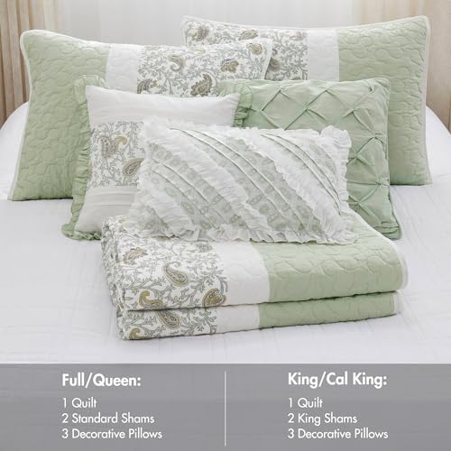 Madison Park Dawn 6 Piece Queen Cotton Coverlet Set