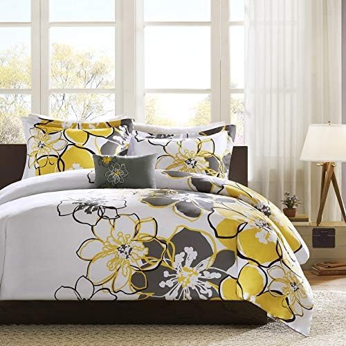 Mi Zone Allison Duvet Cover Set TwinTwin XL Yellow