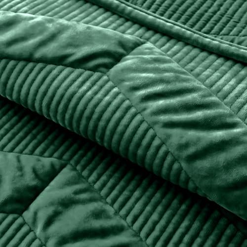 SHALALA Luxury Velvet Queen Quilt Set