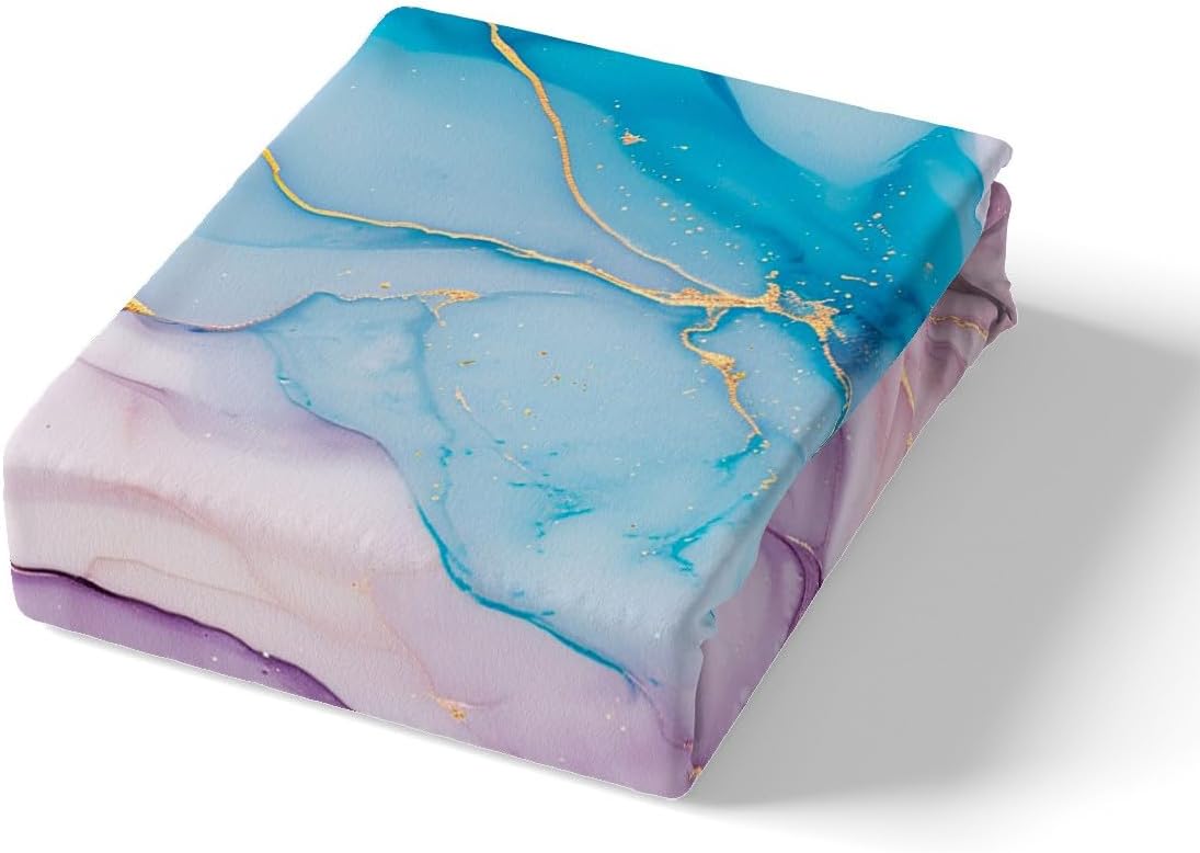 Feelyou Marble Design Bed Sheet Set TwinXL 2Pcs