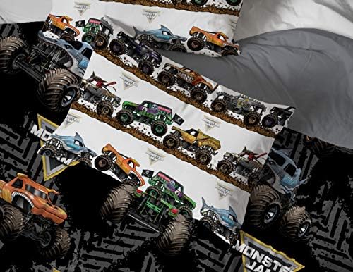 Jay Franco Monster Jam Queen Bed Set 5 Piece