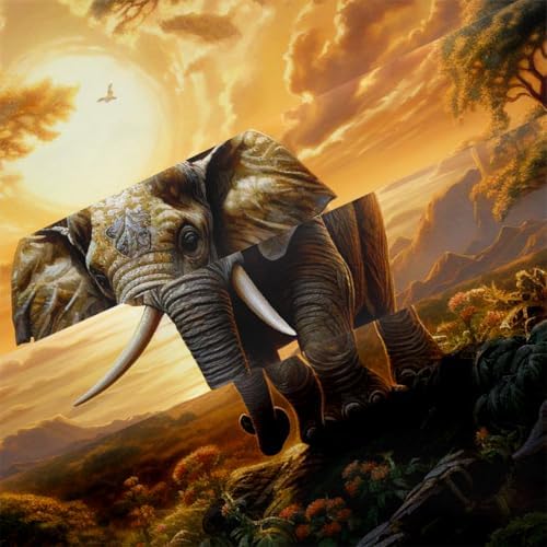 Yixinzhuanjin Elephant Bed Sheet Set King Size