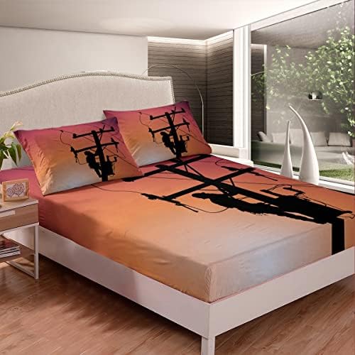 Erosebridal Boys Lineman Sheet Set Twin Size