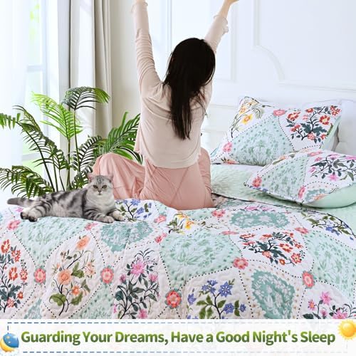 Uspring King Size Quilt Set with Soybean Fiber Fill