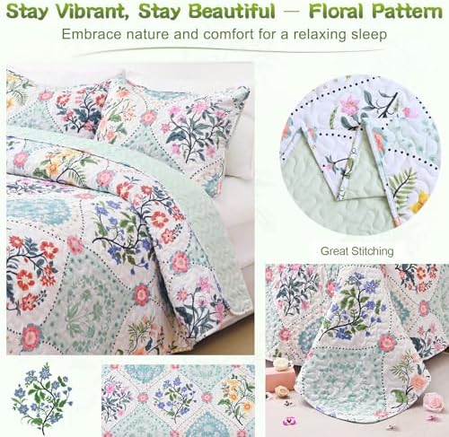 Uspring King Size Quilt Set with Soybean Fiber Fill