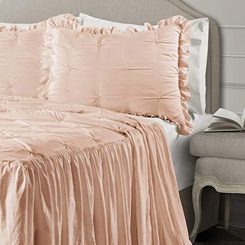 Lush Decor Ravello Pintuck Ruffle Skirt Bedspread Set Twin