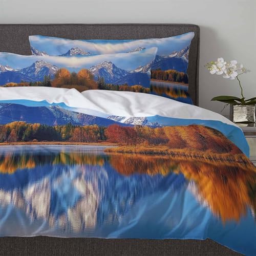 Boanket 3-Piece Duvet Cover Set with Zipper Full Size