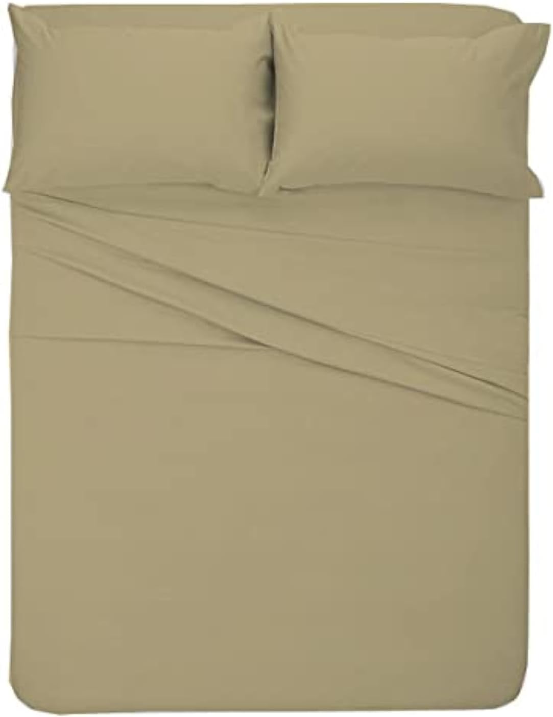 Happy At Home Microfiber RV Sheet Set 42x80 4-Piece Taupe