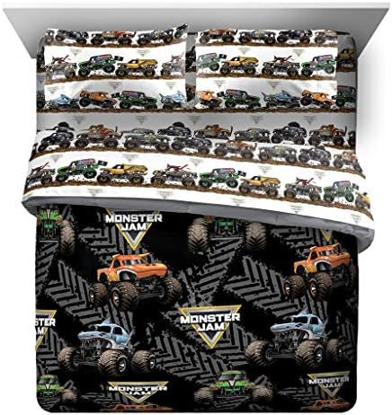 Jay Franco Monster Jam Queen Bed Set 5 Piece
