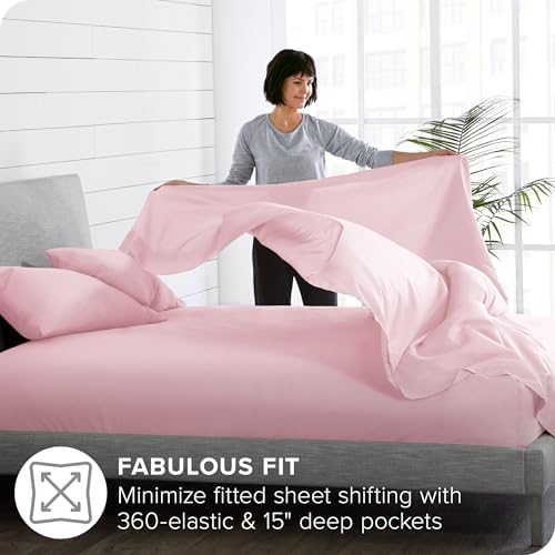 Ivy Union Queen Size Sheet Set - Light Pink