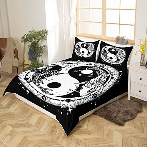Feelyou Yin Yang Duvet Cover Set 3Pcs Zipper