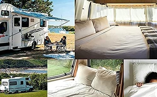 Happy At Home Microfiber RV Sheet Set 42x80 4-Piece Taupe
