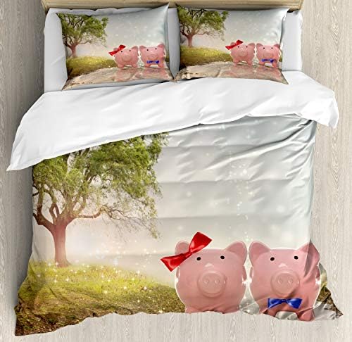 Ambesonne Love Duvet Cover Set Multicolor