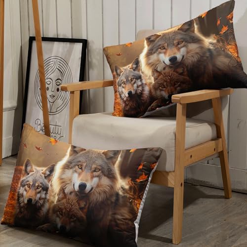 AILONEN Wolf Fitted Sheet Set - Twin XL Size