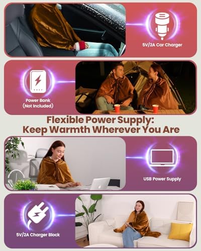 Mefine Heated Blanket for Car and Outdoor Use