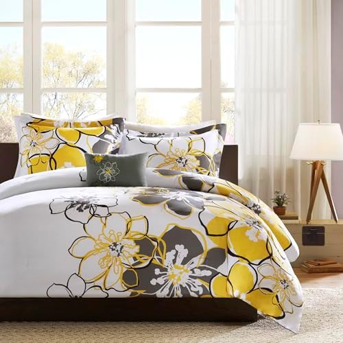 Mi Zone Allison Duvet Cover Set TwinTwin XL Yellow