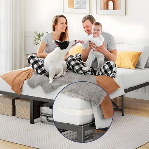 4PCS Heavy Duty Bed Sheet Holders with Straps White 1