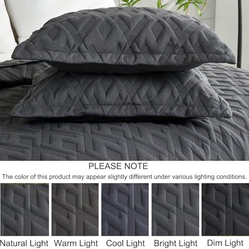 Cmfshape Diamond Embroidery Quilt Set 3 Piece King Size