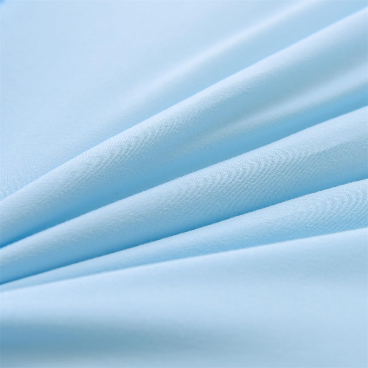 Holawakaka Light Blue Waterfall Ruffle Comforter Set