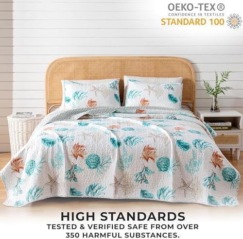 Great Bay Home Coastal Bedding Set - TwinTwin XL