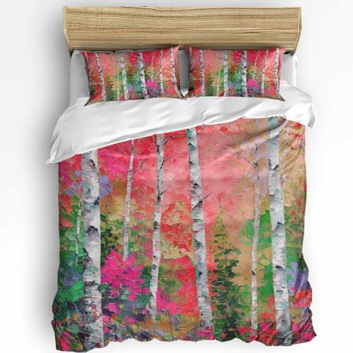 Boanket 3-Piece Queen Bedding Set with Zipper and Tie-In Pillowcases