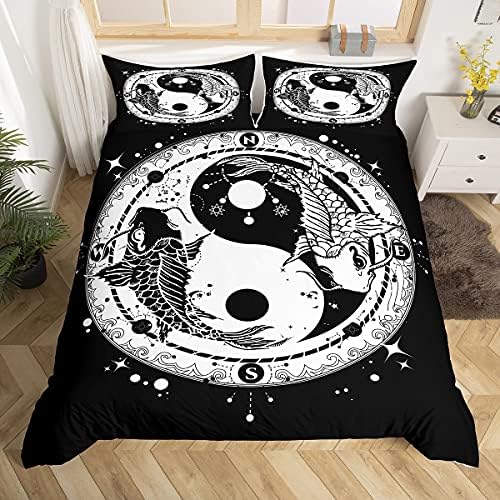 Feelyou Yin Yang Duvet Cover Set 3Pcs Zipper