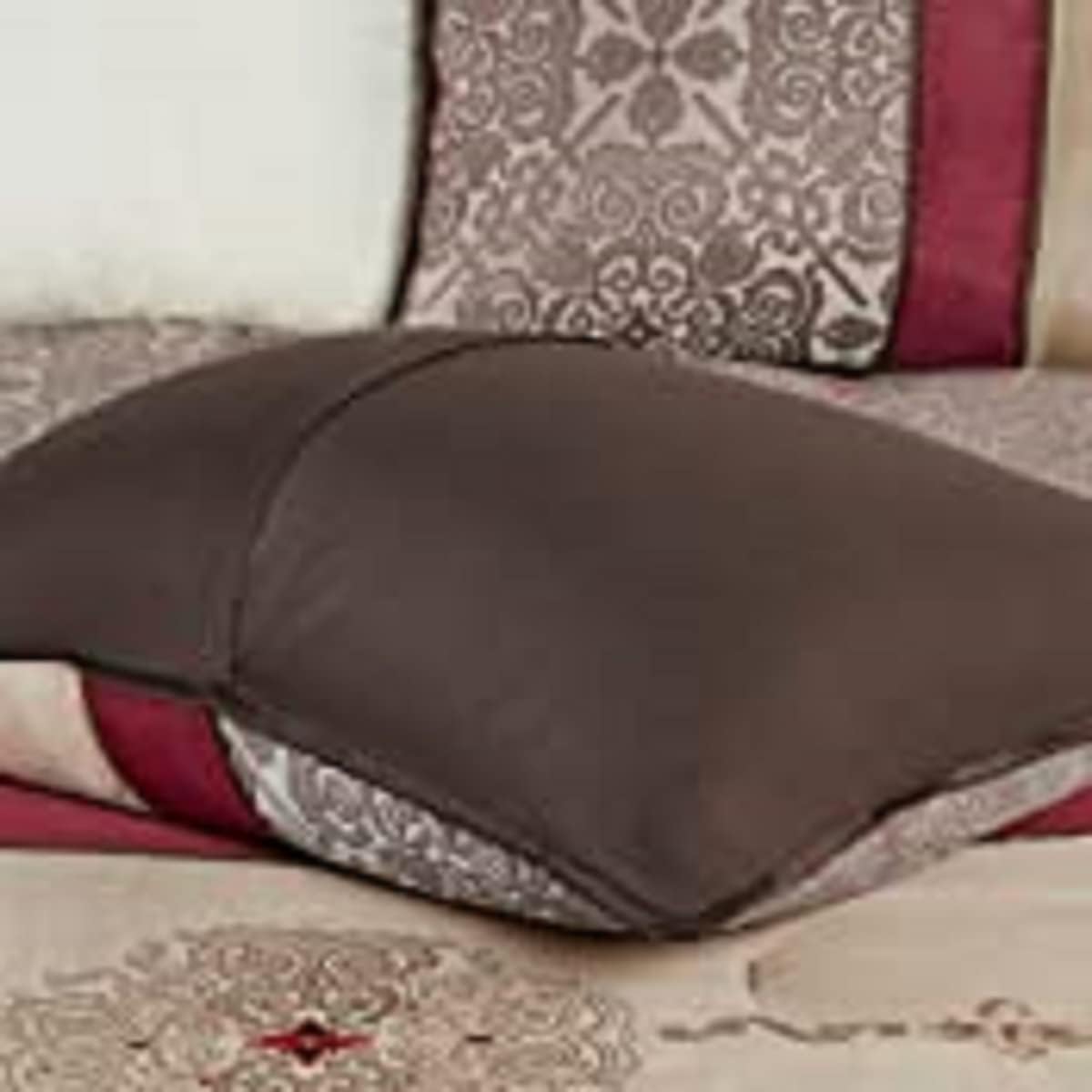 Madison Park Neyson Faux Silk Comforter Set Red