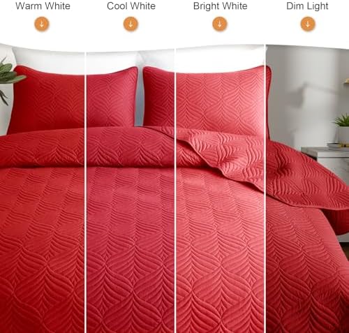 Whale Flotilla Extra Soft King Quilt Set Red