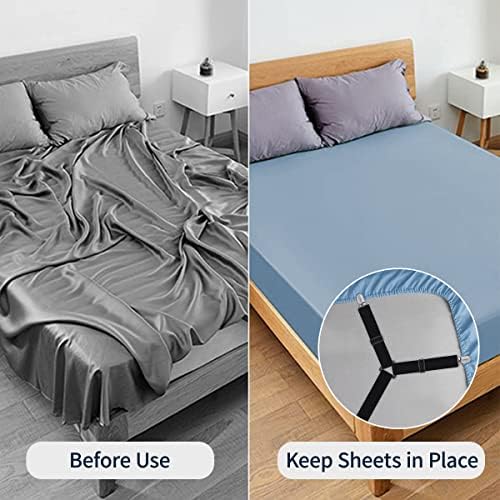 Sopito Sheet Straps Adjustable Non-Slip 2pcsBlack