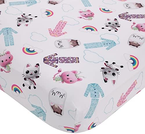 NoJo DreamWorks Gabbys Dollhouse Rainbow PJ 4 Piece Set