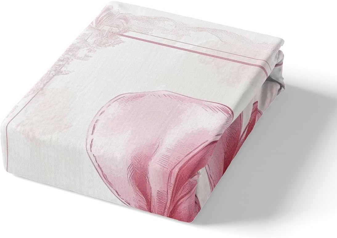 Manfei Bowknot Kids Fitted Sheet Set