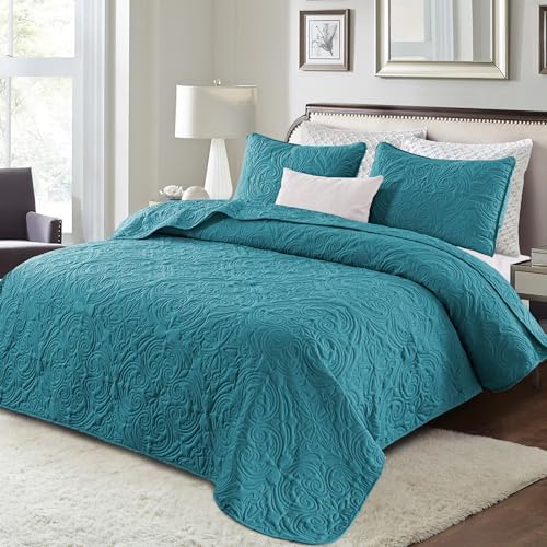 Exclusivo Mezcla King Size Quilt Set Dusty Teal