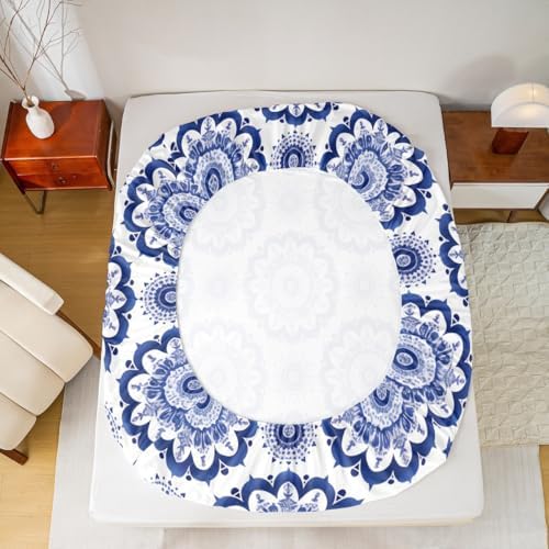 Jejeloiu Paisley Bedding Set Twin Size Damask Pattern 1