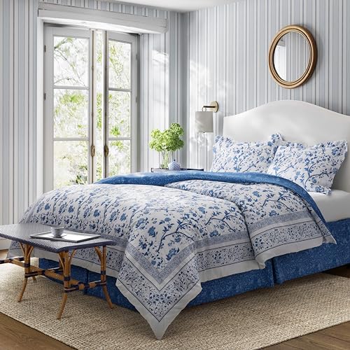 Laura Ashley Full Comforter Set in Charlotte Blue