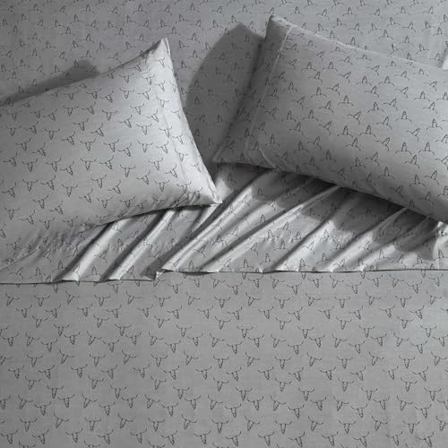 Wrangler Steer Skulls Grey Full Sheet Set