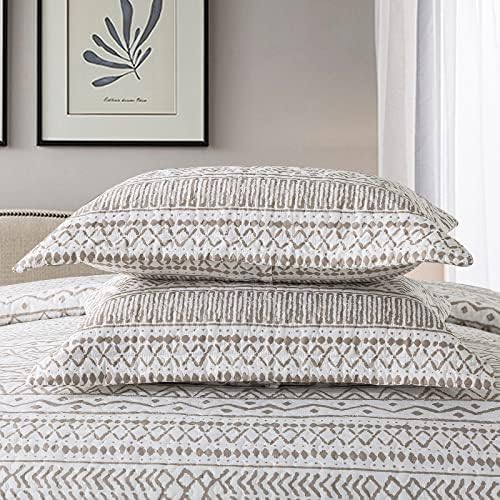 NEWLAKE Reversible Quilt Bedspread Set Queen Size
