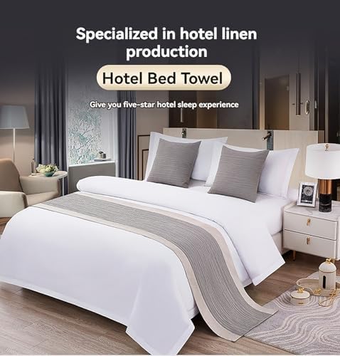 Luxury Cotton Bed Runner with Pillow Cover Protector