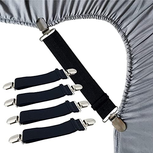 RayTour Sheet Straps Bed Sheet Keeper Holder Set of 4