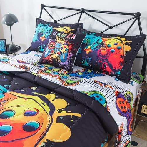 ADASMILE A S Gaming Comforter Set for Kids